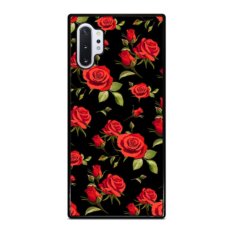 SEAMLESS RED ROSE PATTERN Samsung Galaxy Note 10 Plus Case Cover
