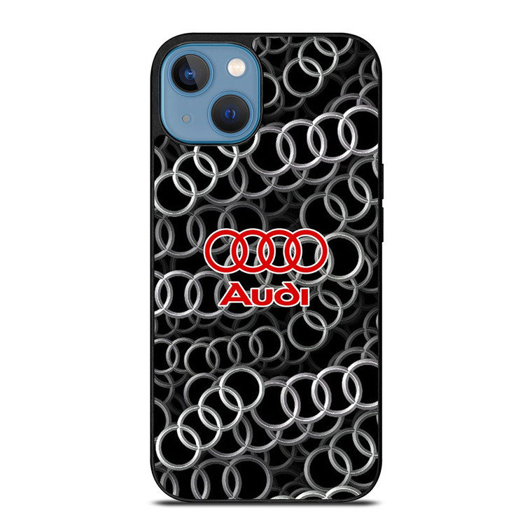 AUDI RING LOGO PATTERN iPhone 13 Case Cover