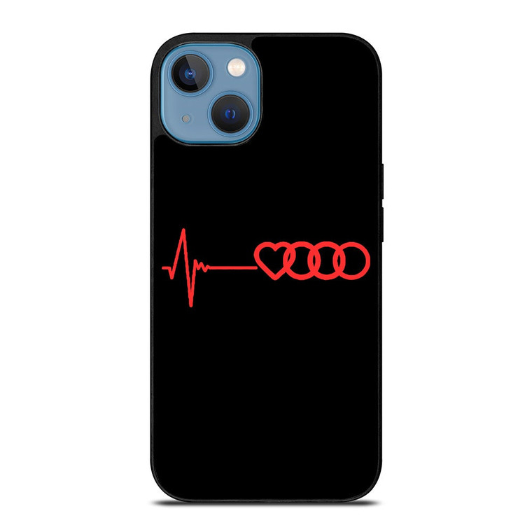 AUDI HEART BEATING iPhone 13 Case Cover