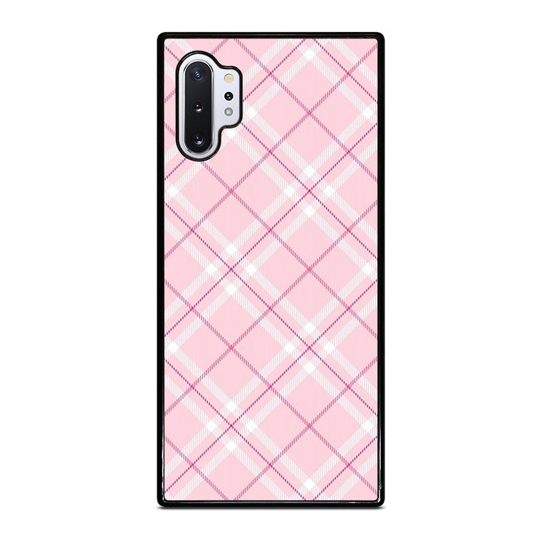 LIGHT PINK PLAID PATTERN Samsung Galaxy Note 10 Plus Case Cover
