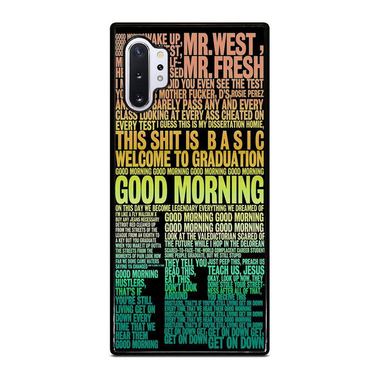 KANYE WEST RAPPER LYRICS Samsung Galaxy Note 10 Plus Case Cover
