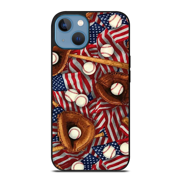 AMERICAN BASEBALL ABSTRACT iPhone 13 Case Cover