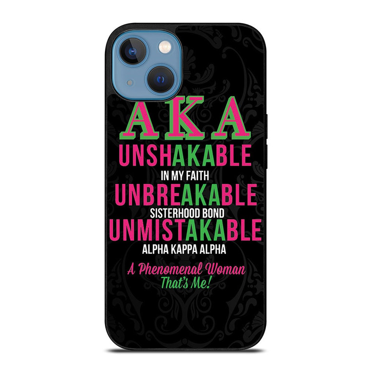 ALPHA KAPPA ALPHA QUOTE iPhone 13 Case Cover