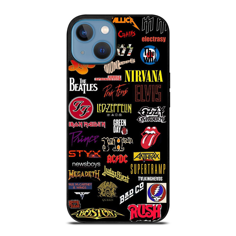 ALL CLASSIC ROCK BAND REVOLUTION LOGO iPhone 13 Case Cover