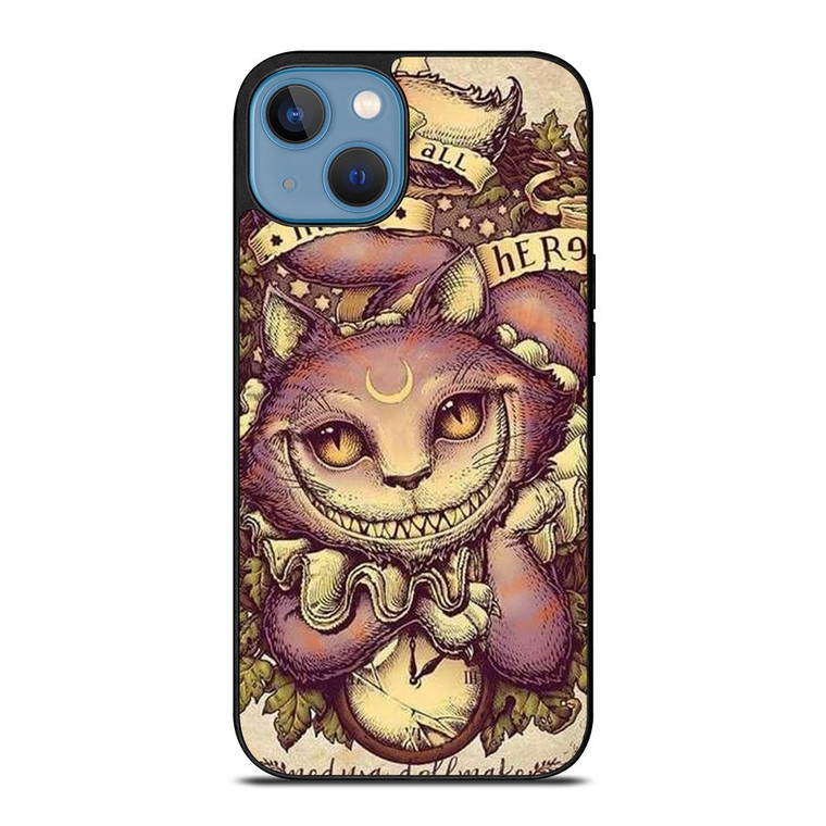 ALICE IN WONDERLAND CHESHIRE CAT ART iPhone 13 Case Cover