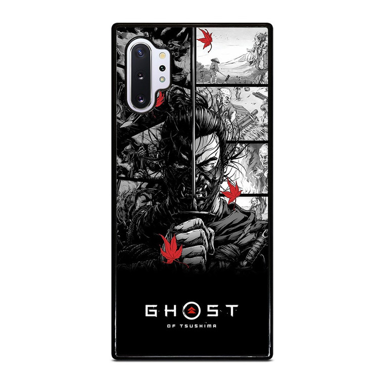 GHOST OF TSUSHIMA LOGO BLACK WHITE Samsung Galaxy Note 10 Plus Case Cover