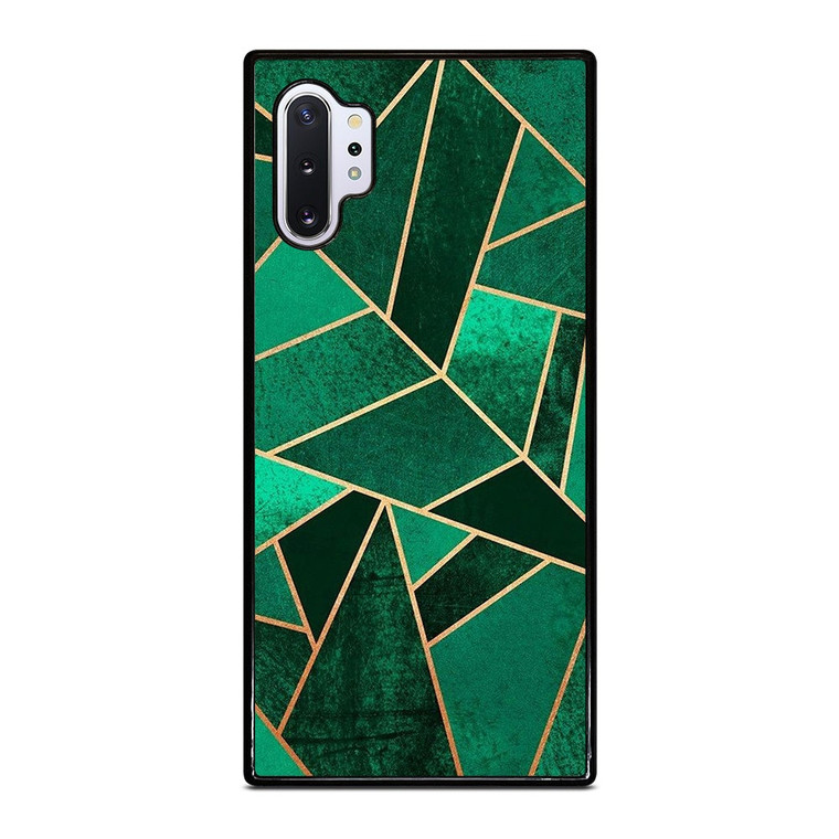 EMERALD AND COPPER GEOMETRIC PATTERN Samsung Galaxy Note 10 Plus Case Cover
