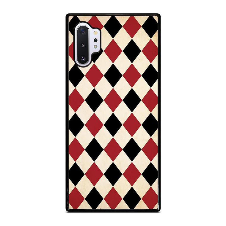DIAMOND RED BACK PATTERN Samsung Galaxy Note 10 Plus Case Cover