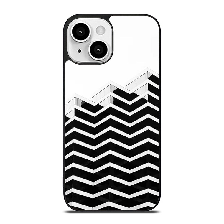 ZIG ZAG HALF PATTERN iPhone 13 Mini Case Cover