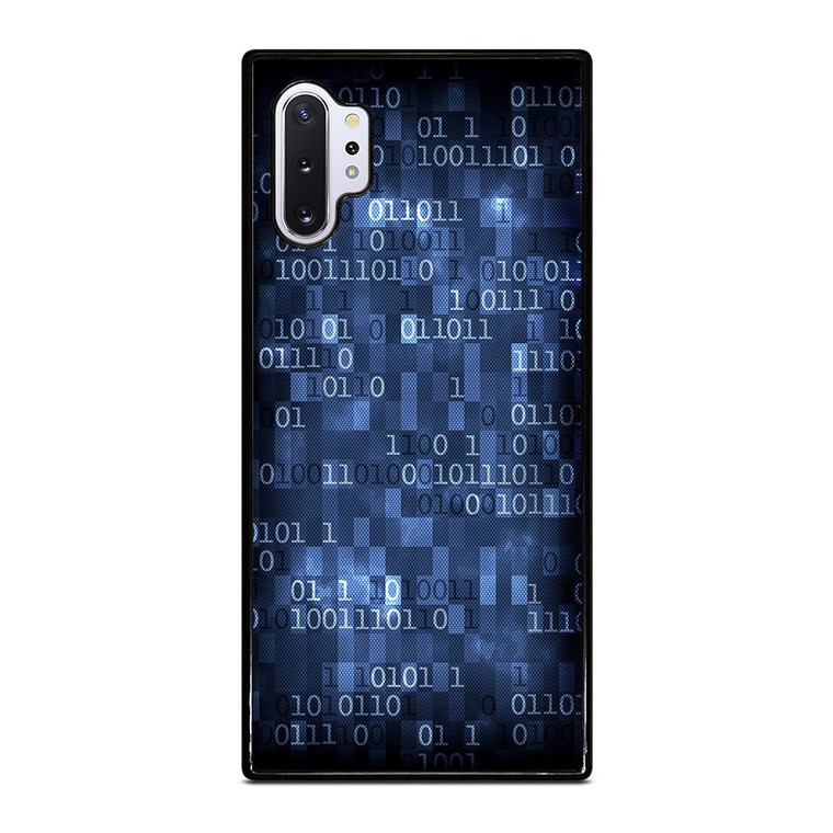 BLUE STYLISH BINARY CODE Samsung Galaxy Note 10 Plus Case Cover