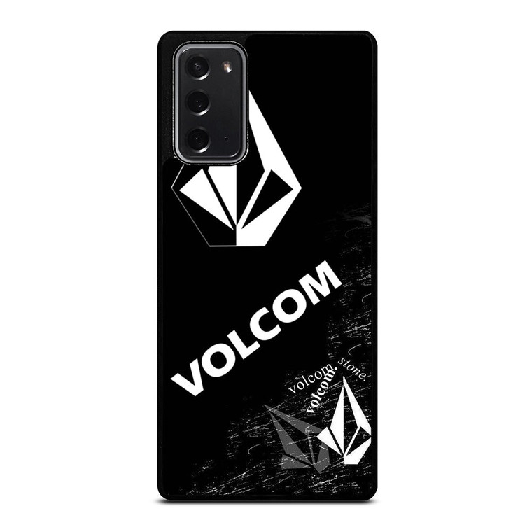 VOLCOM BLACK LOGO Samsung Galaxy Note 20 Case Cover