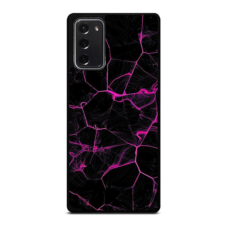 VIOLET ABSTRACT SMOKED GRID Samsung Galaxy Note 20 Case Cover