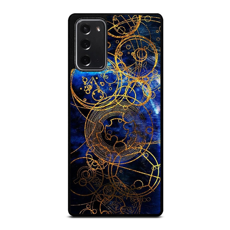 TIME LORD WRITING GOLD BLUE Samsung Galaxy Note 20 Case Cover