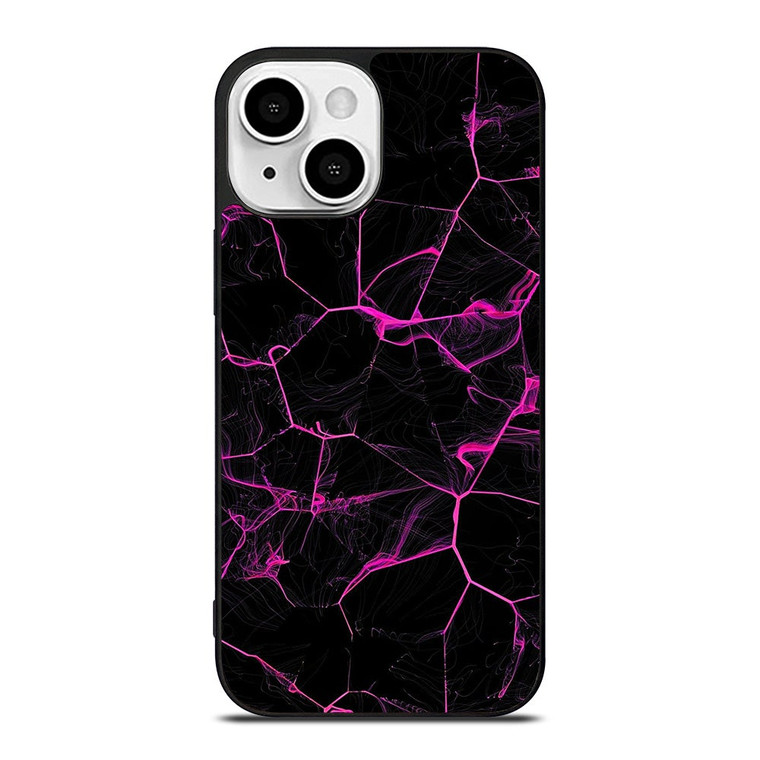 VIOLET ABSTRACT SMOKED GRID iPhone 13 Mini Case Cover