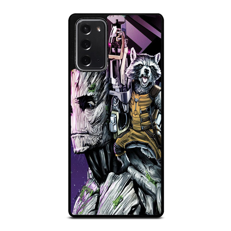 ROCKET RACCOON AND GROOT MARVEL Samsung Galaxy Note 20 Case Cover