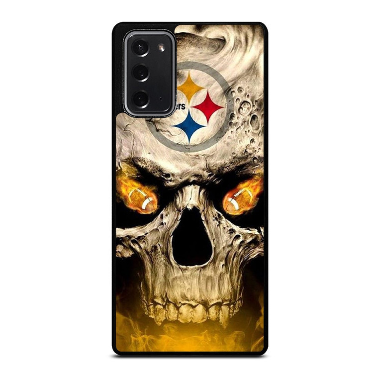 PITTSBURGH STEELERS FOOTBALL SKULL Samsung Galaxy Note 20 Case Cover