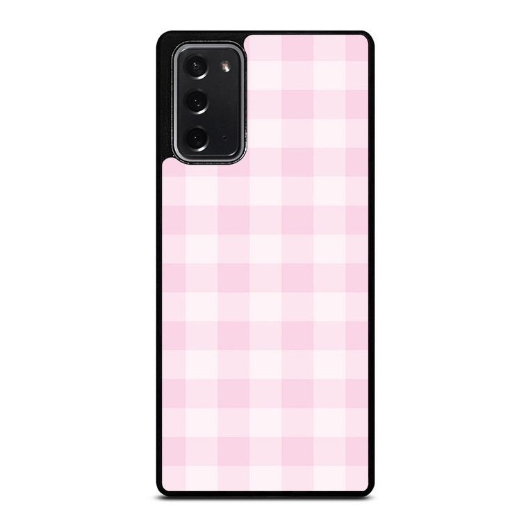 PINK PLAID PATTERN Samsung Galaxy Note 20 Case Cover