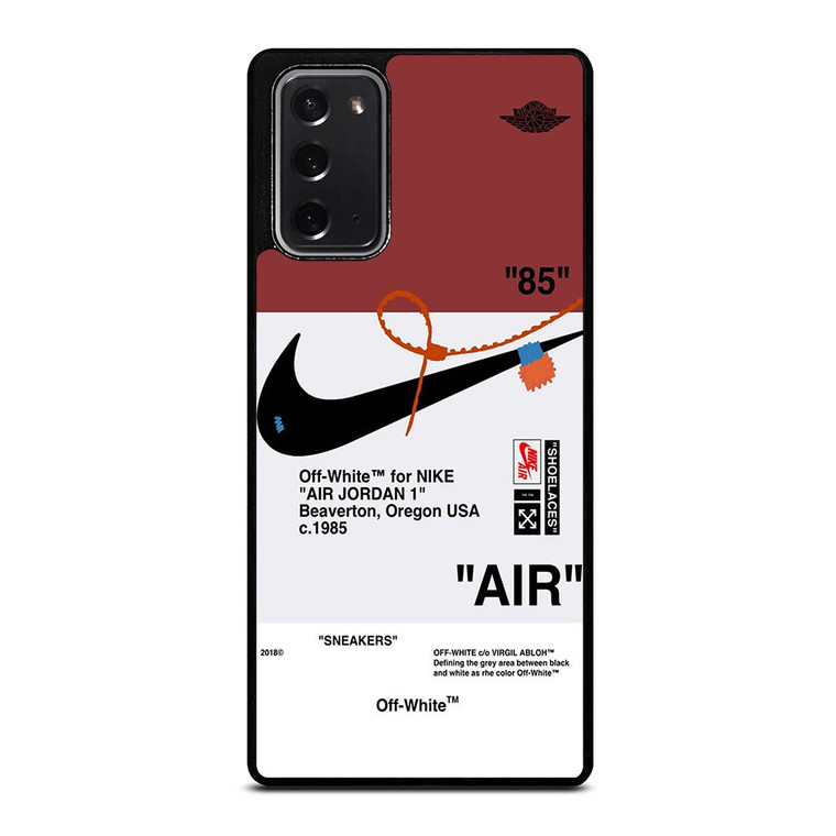OFF WHITE NIKE AIR JORDAN SNEAKERS Samsung Galaxy Note 20 Case Cover
