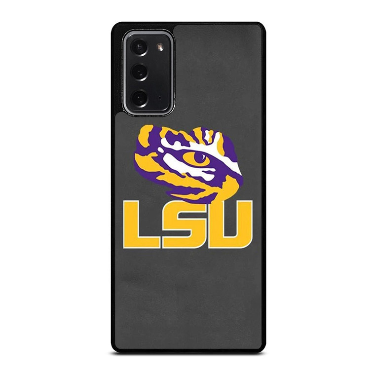 LSU TIGERS LEATHER LOGO Samsung Galaxy Note 20 Case Cover