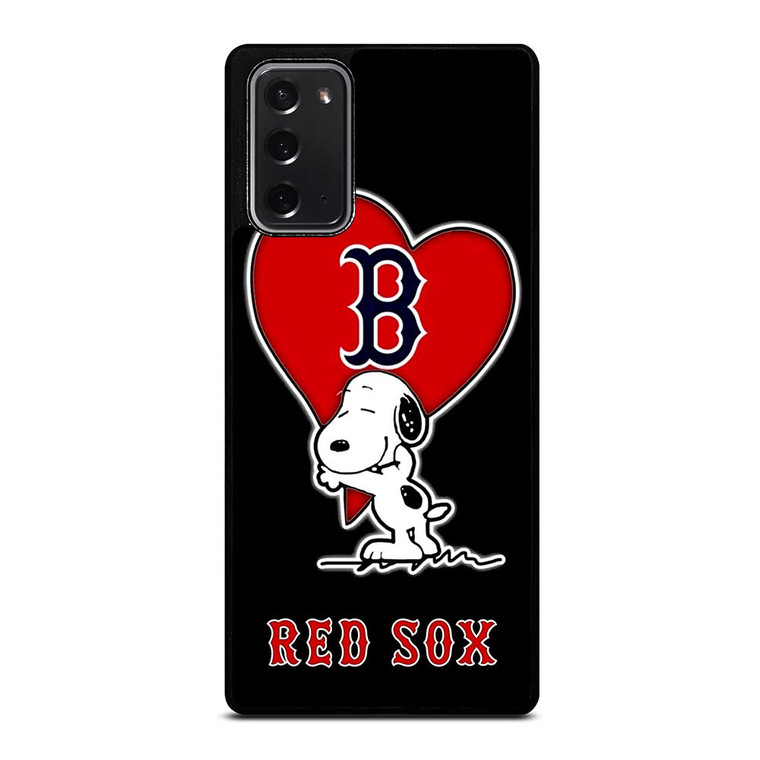LOVE BOSTON RED SOX SNOOPY Samsung Galaxy Note 20 Case Cover
