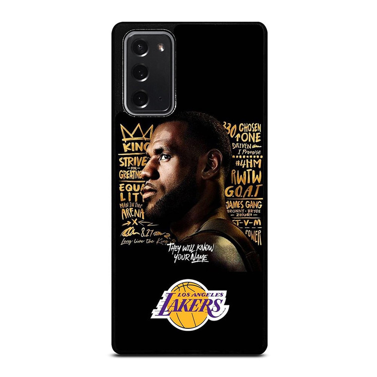 LEBRON JAMES QUOTE LA LAKERS Samsung Galaxy Note 20 Case Cover