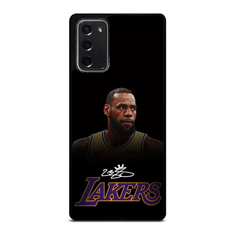 LEBRON JAMES LA LAKERS AUTOGRAPH Samsung Galaxy Note 20 Case Cover