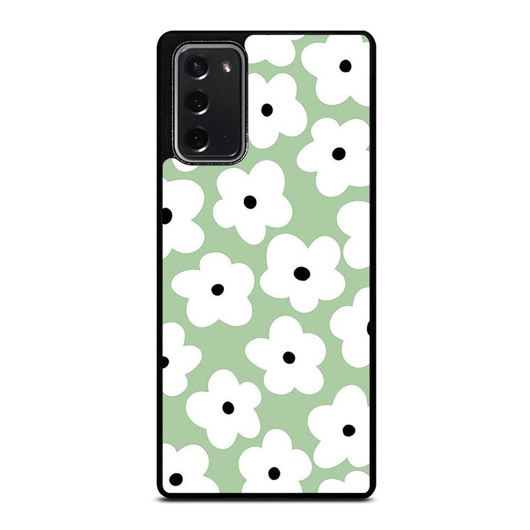 GREEN RETRO FLORAL PATTERN Samsung Galaxy Note 20 Case Cover