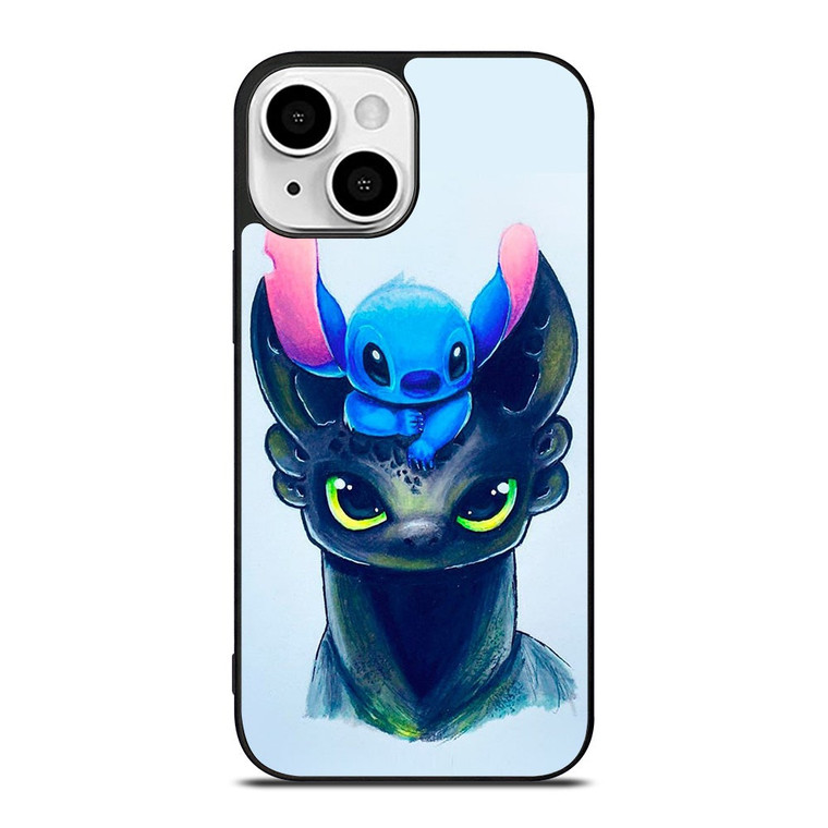 TOOTHLESS AND STITCH ART iPhone 13 Mini Case Cover