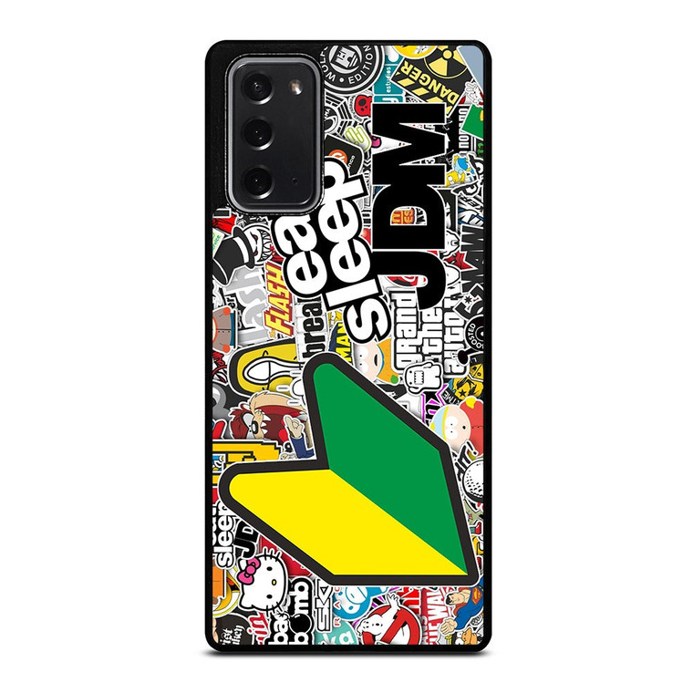 EAT SLEEP JDM STICKER BOMB Samsung Galaxy Note 20 Case Cover
