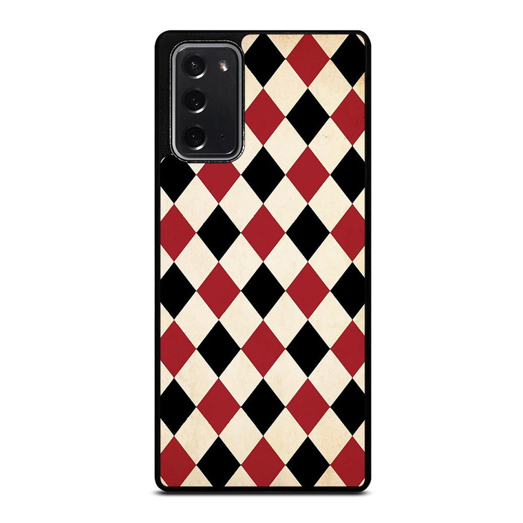 DIAMOND RED BACK PATTERN Samsung Galaxy Note 20 Case Cover