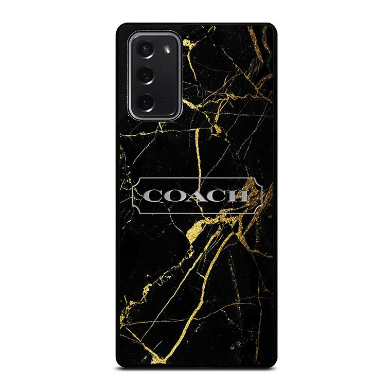 COACH NEW YORK GOLD MARBLE Samsung Galaxy Note 20 Case Cover