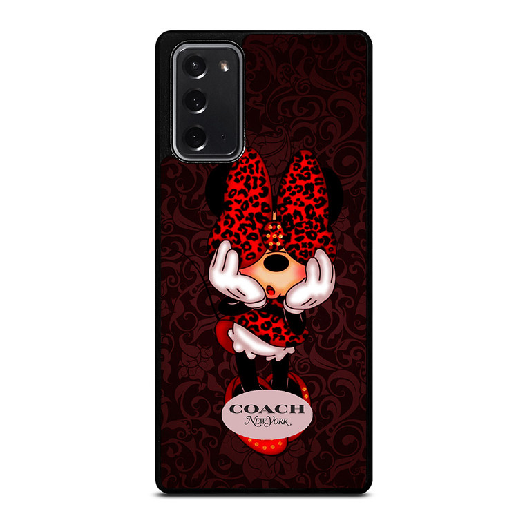 COACH MINNIE MOUSE NEW YORK Samsung Galaxy Note 20 Case Cover COACH MINNIE MOUSE NEW YORK Samsung Galaxy Note 20 Case Cover
