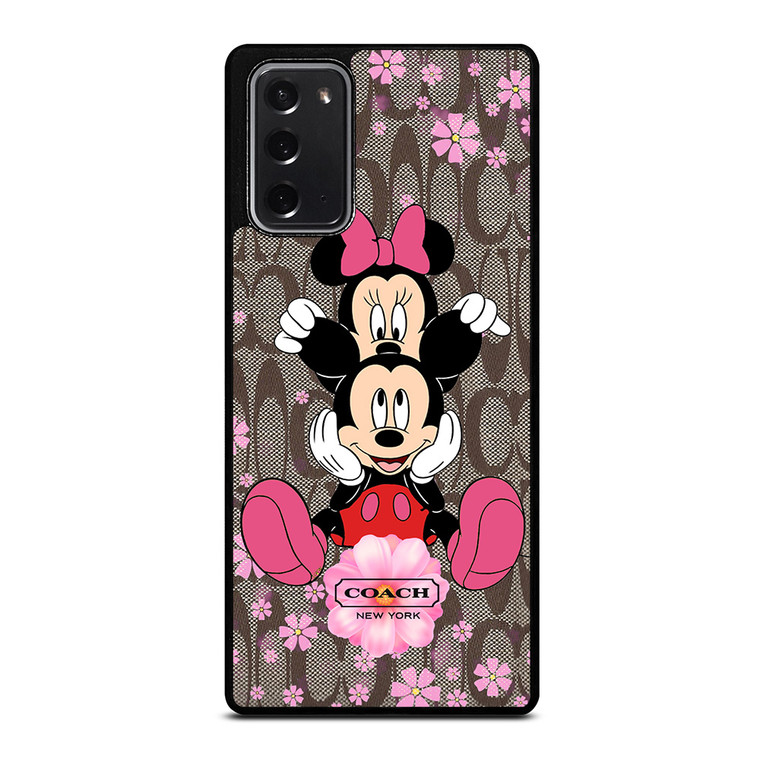 COACH MICKEY and MINNIE MOUSE Samsung Galaxy Note 20 Case Cover COACH MICKEY and MINNIE MOUSE Samsung Galaxy Note 20 Case Cover