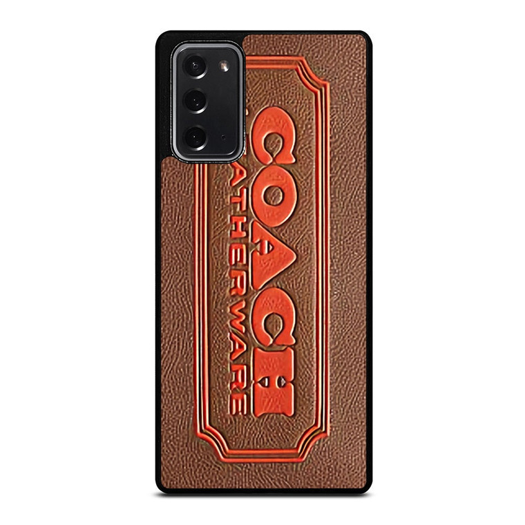 COACH LEATHERWARE EMBOSS Samsung Galaxy Note 20 Case Cover