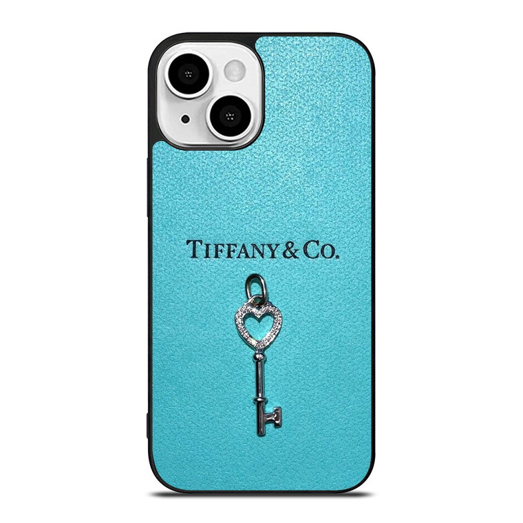 TIFFANY AND CO KEY LEATHER iPhone 13 Mini Case Cover