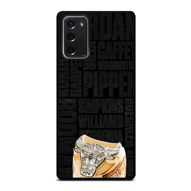CHICAGO BULLS RING AND NAME Samsung Galaxy Note 20 Case Cover