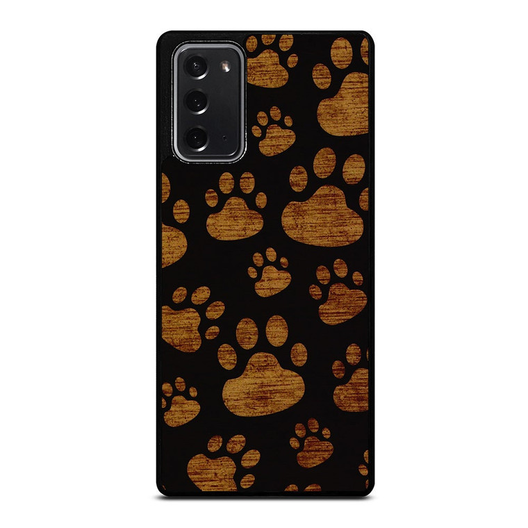 CAT FOOTPRINTS PATTERN Samsung Galaxy Note 20 Case Cover