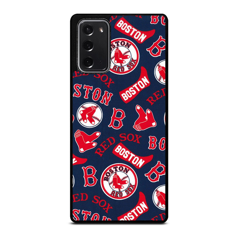 BOSTON RED SOX BASEBALL PATTERN Samsung Galaxy Note 20 Case Cover