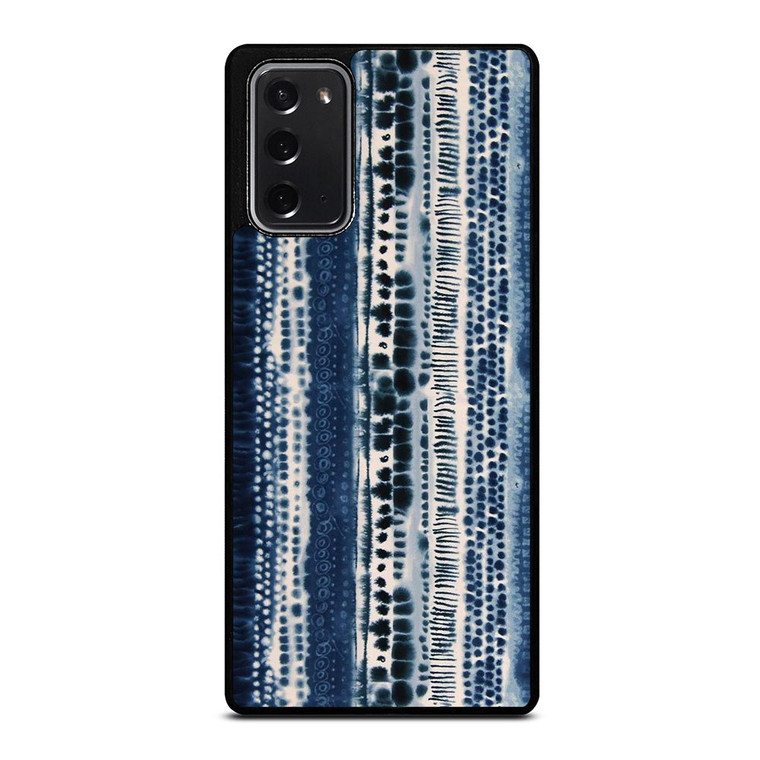 BLUE STRETCHED CHIFFON FABRIC Samsung Galaxy Note 20 Case Cover