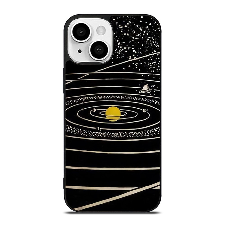THE SOLAR SYSTEM HAND DRAWN iPhone 13 Mini Case Cover