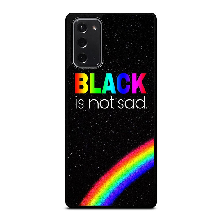 BLACK IS NOT SAD QOUTE Samsung Galaxy Note 20 Case Cover