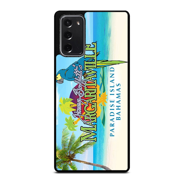 BEACH JIMMY BUFFETS MARGARITAVILLE LOGO Samsung Galaxy Note 20 Case Cover