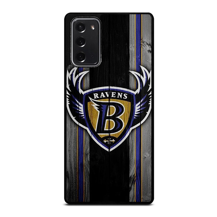 BALTIMORE RAVENS WOODEN LOGO Samsung Galaxy Note 20 Case Cover BALTIMORE RAVENS WOODEN LOGO Samsung Galaxy Note 20 Case Cover