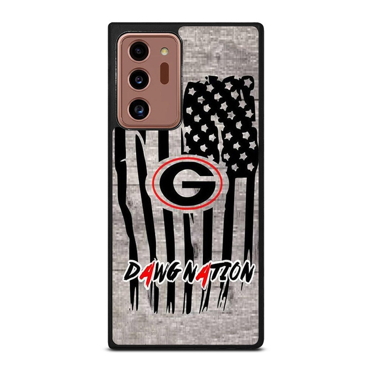 UNIVERSITY OF GEORGIA BULLDOGSWOODEN LOGO Samsung Galaxy Note 20 Ultra Case Cover