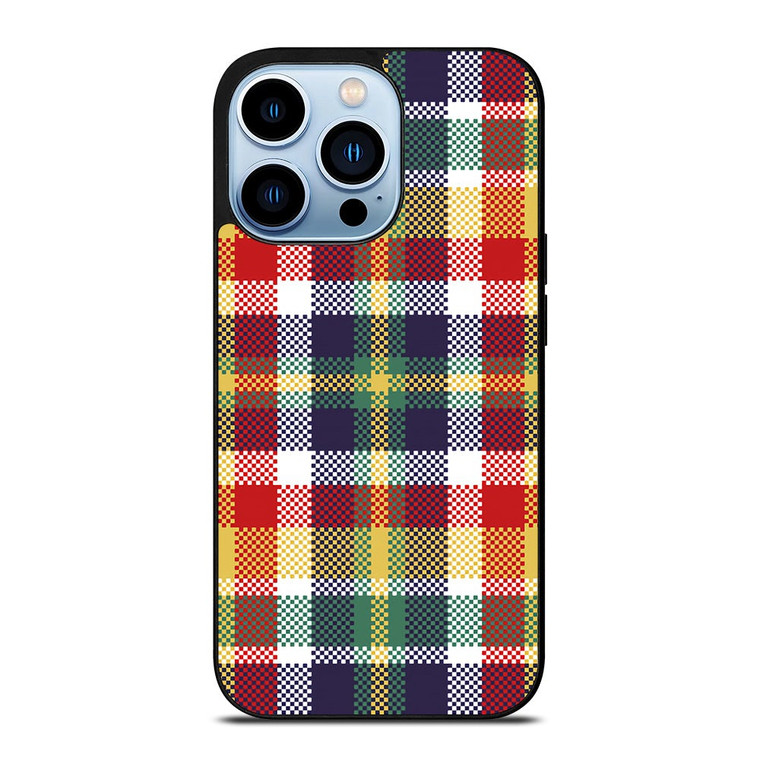 PIXELIZED TARTAN PATTERN iPhone 13 Pro Max Case Cover