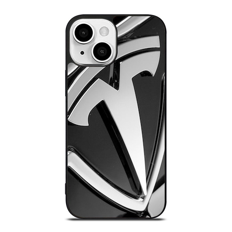 TESLA MOTOR EMBLEM LOGO iPhone 13 Mini Case Cover