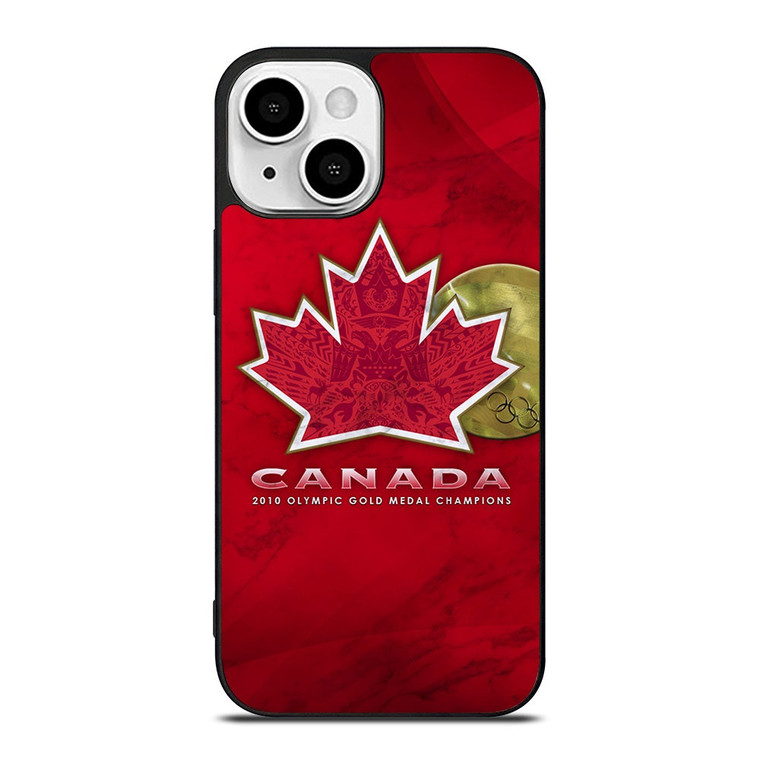TEAM CANADA HOCKEY LOGO MARBLE iPhone 13 Mini Case Cover