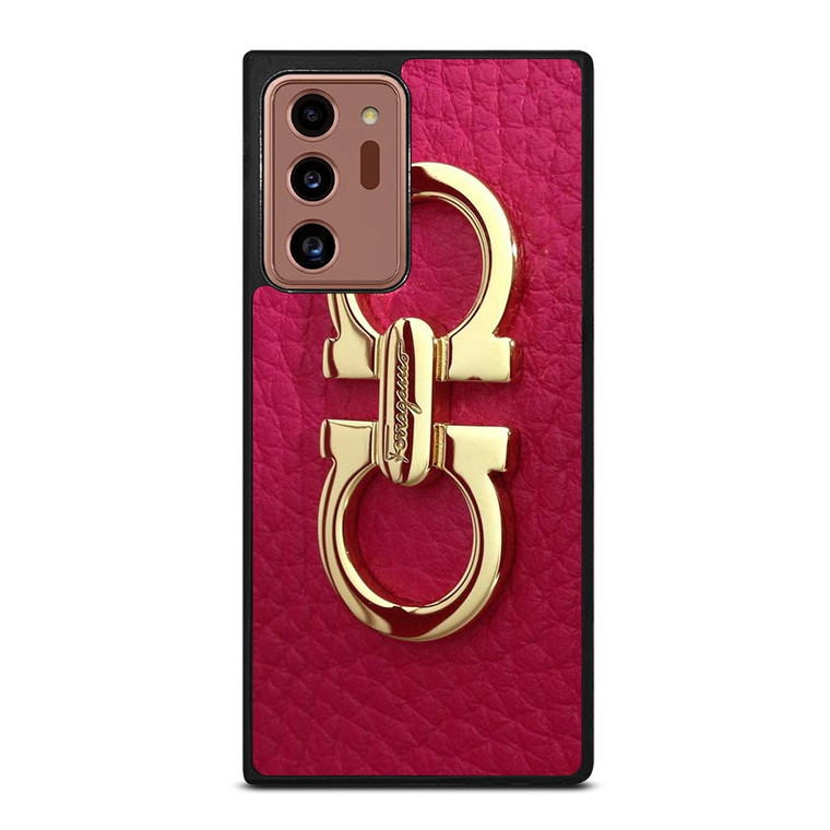 SALVATORE FERRAGAMO LOGO MAGENTA Samsung Galaxy Note 20 Ultra Case Cover