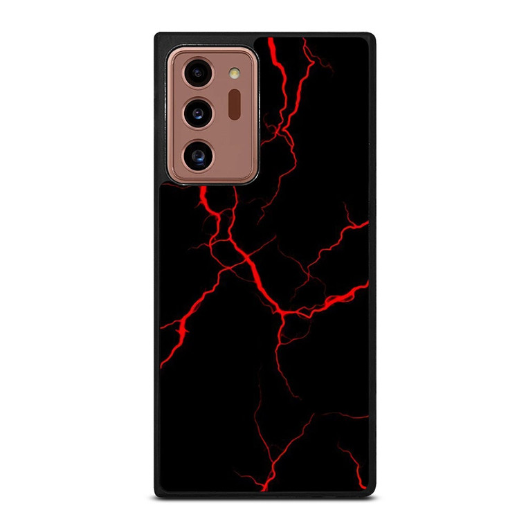 RED NEON LIGHTNING PATTERN Samsung Galaxy Note 20 Ultra Case Cover