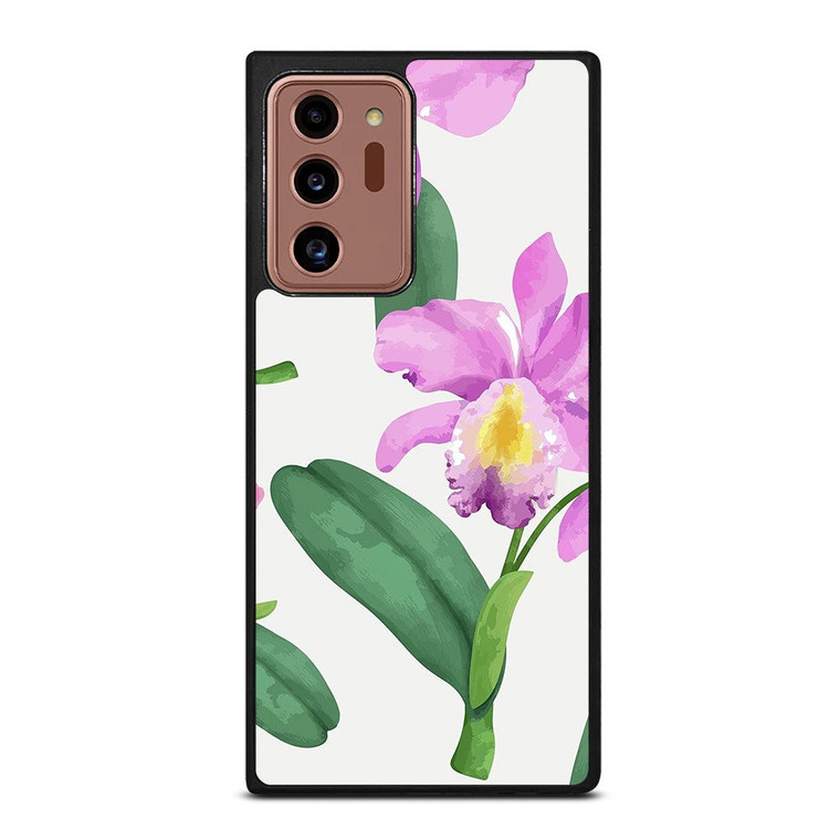 PURPLE ORCHID FLOWER PAINTING Samsung Galaxy Note 20 Ultra Case Cover